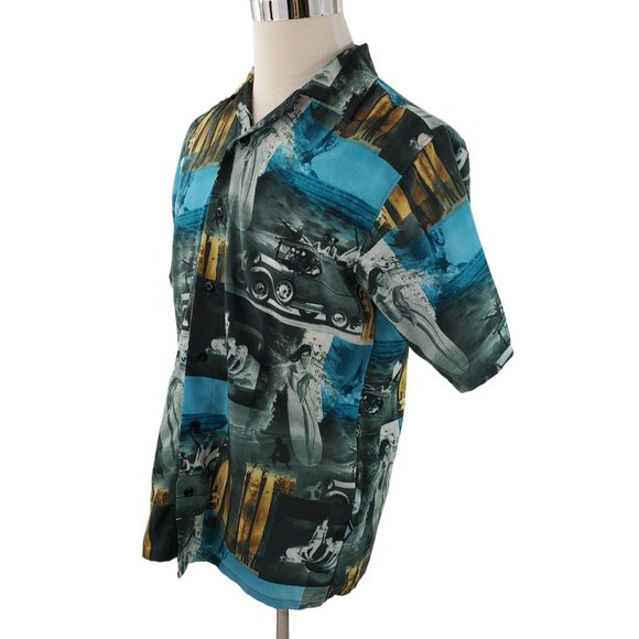 Men's Small Vintage All Over Print Shirt by Icebox - Picture 6 of 8